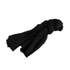 D-Check Silk-Wool Scarf - Black