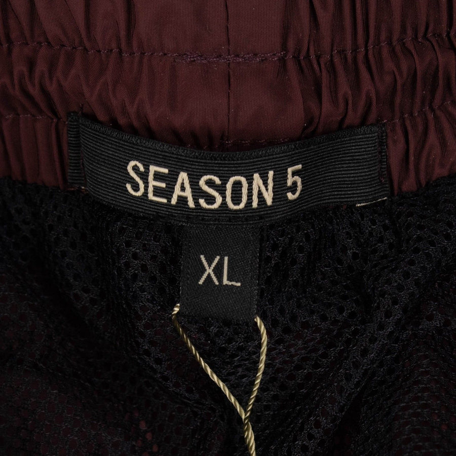 Season 5 Striped Track Pants - Bugundy