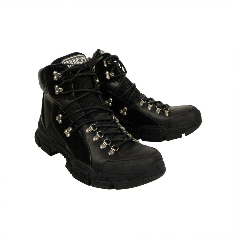 Men's Flashtrek High-Top Sneakers Boots - Black