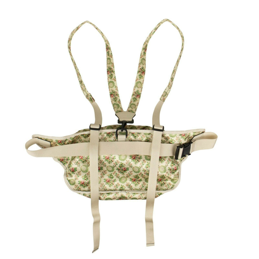 Satin NY Yankees Floral Oversized Belt Bag - Beige