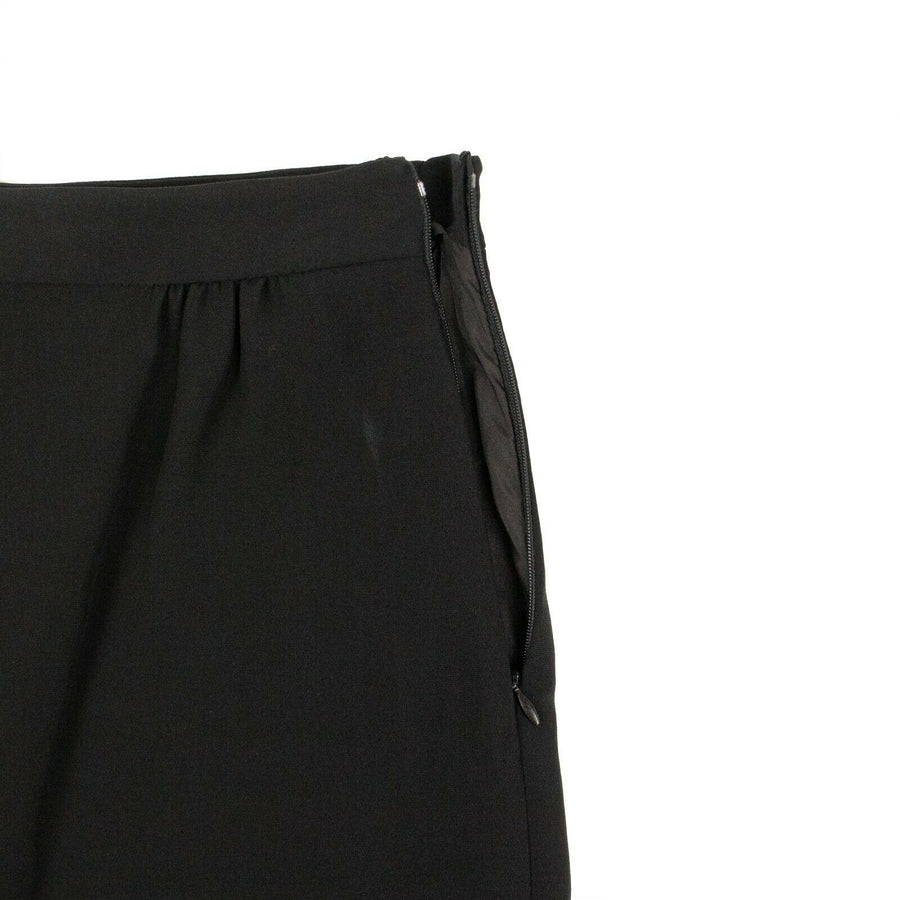 Silk Wide Shorts - Black