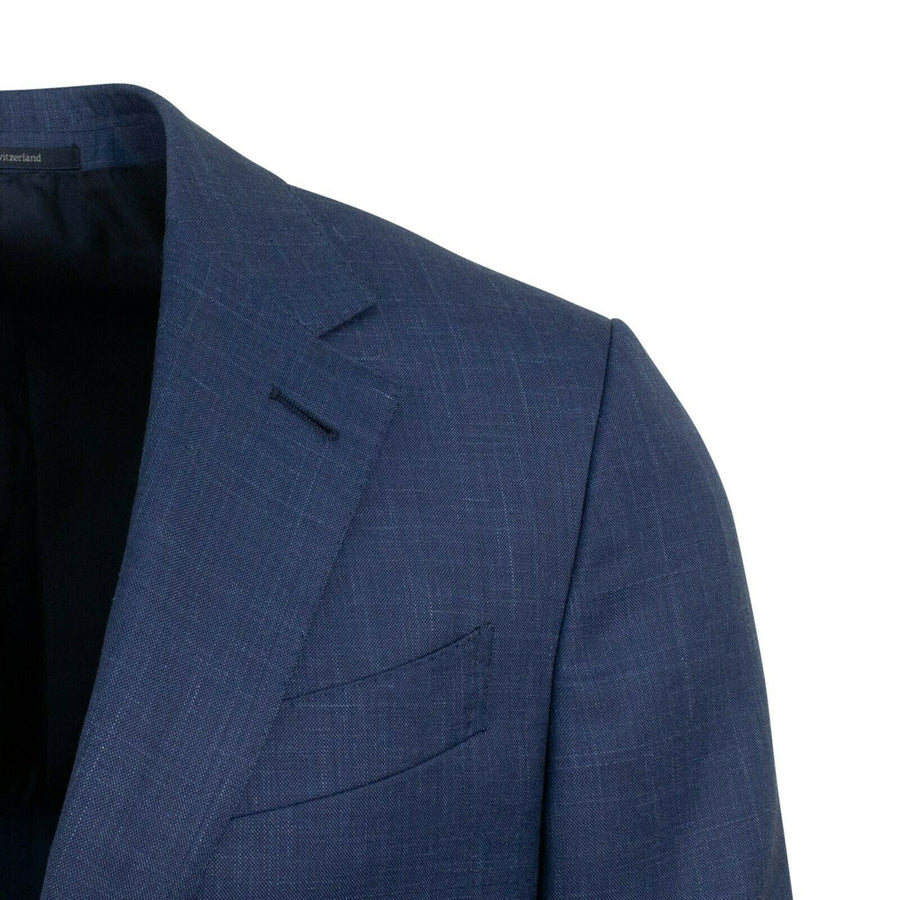 Wool Blend Suit - Dark Blue