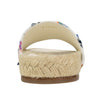 Tweed And Grosgrain Espadrille Slides - Multi