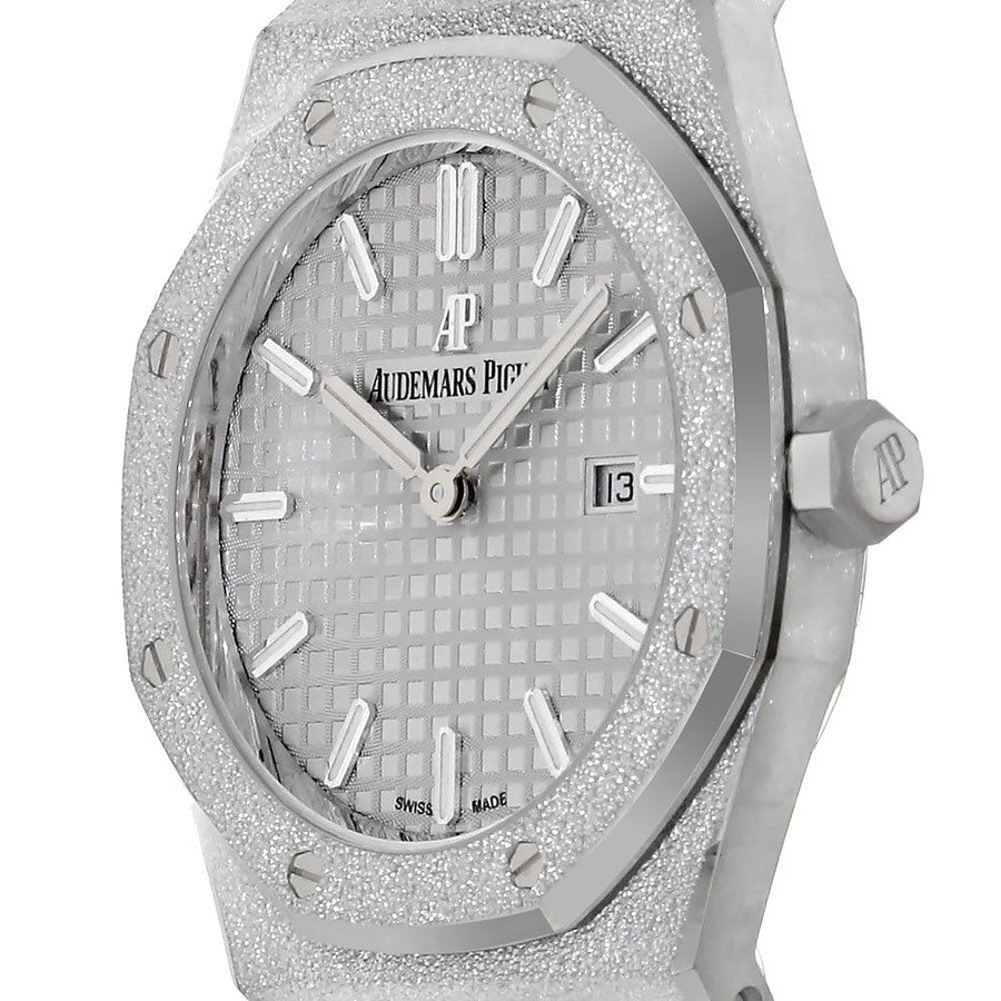 Audemars Piguet Royal Oak, Frosted 18K White Gold 33MM Watch 67653BC.GG.1263BC.01(PRE-OWNED)