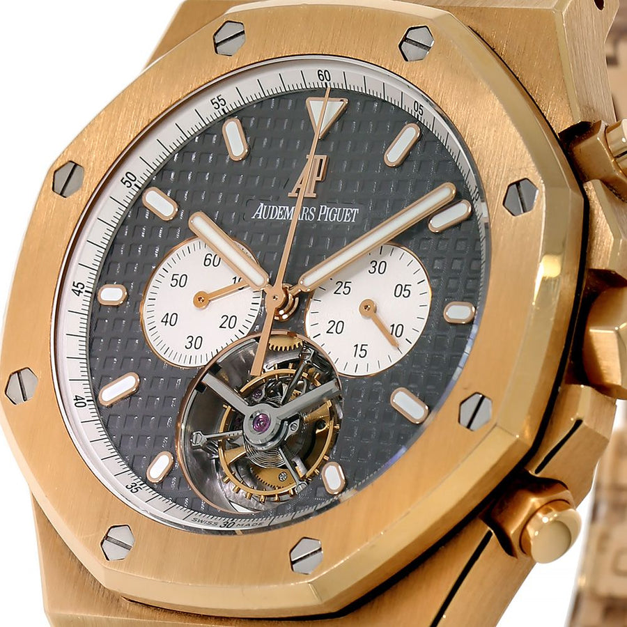 Audemars Piguet Royal Oak, 44MM Tourbillon Chronograph Watch 25977OR.OO.D005CR.01(PRE-OWNED)