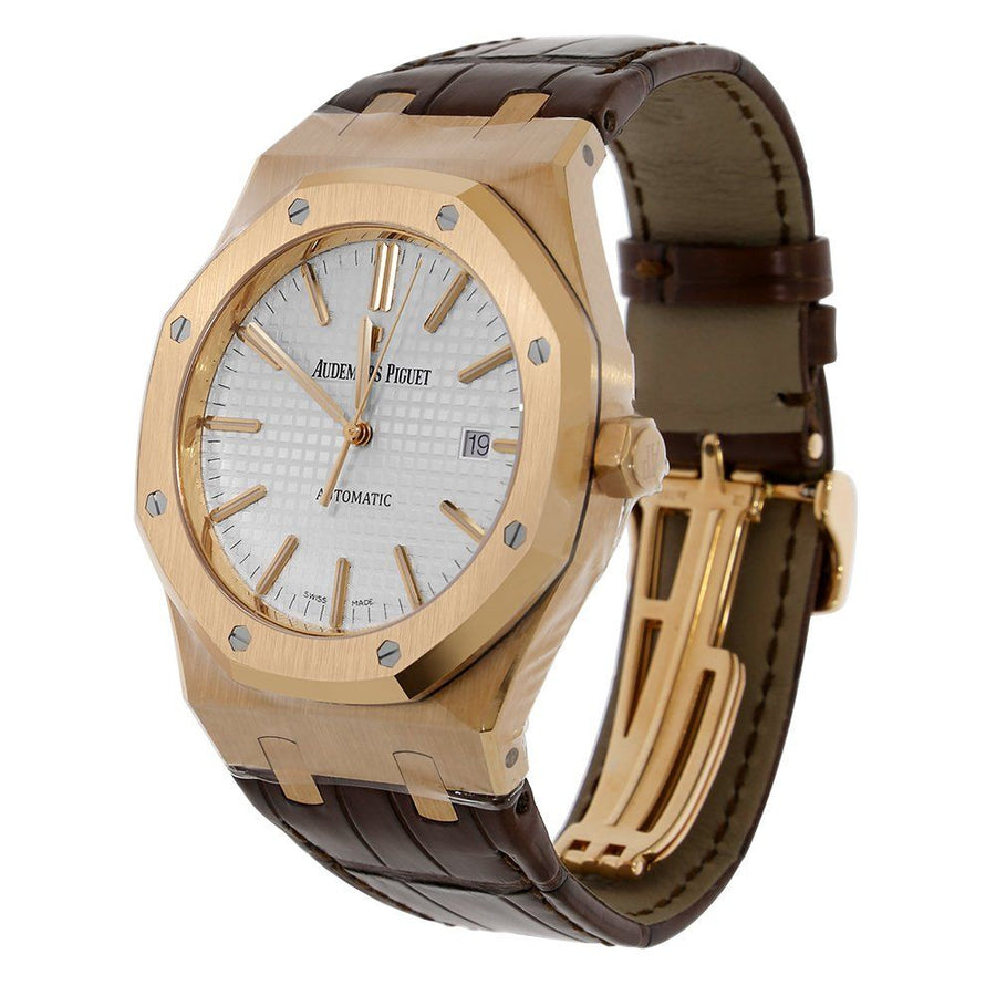 Audemars Piguet Royal Oak, Rose Gold White Dial 41MM Watch 15400OR.OO.D088CR.01(PRE-OWNED)