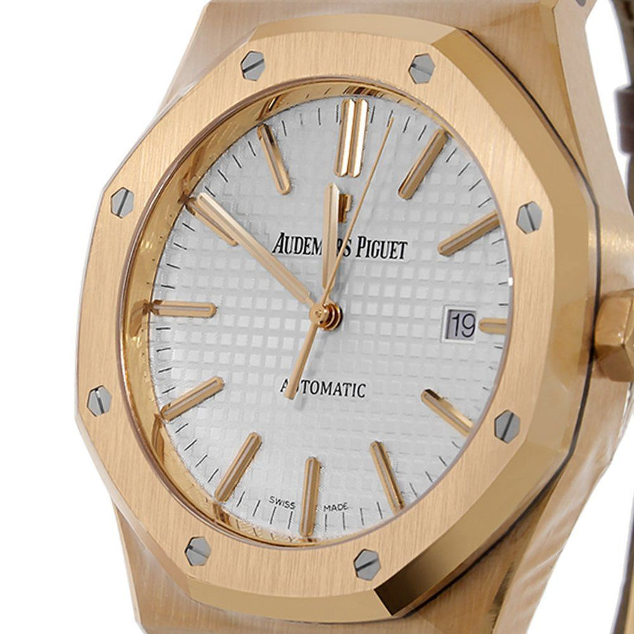 Audemars Piguet Royal Oak, Rose Gold White Dial 41MM Watch 15400OR.OO.D088CR.01(PRE-OWNED)