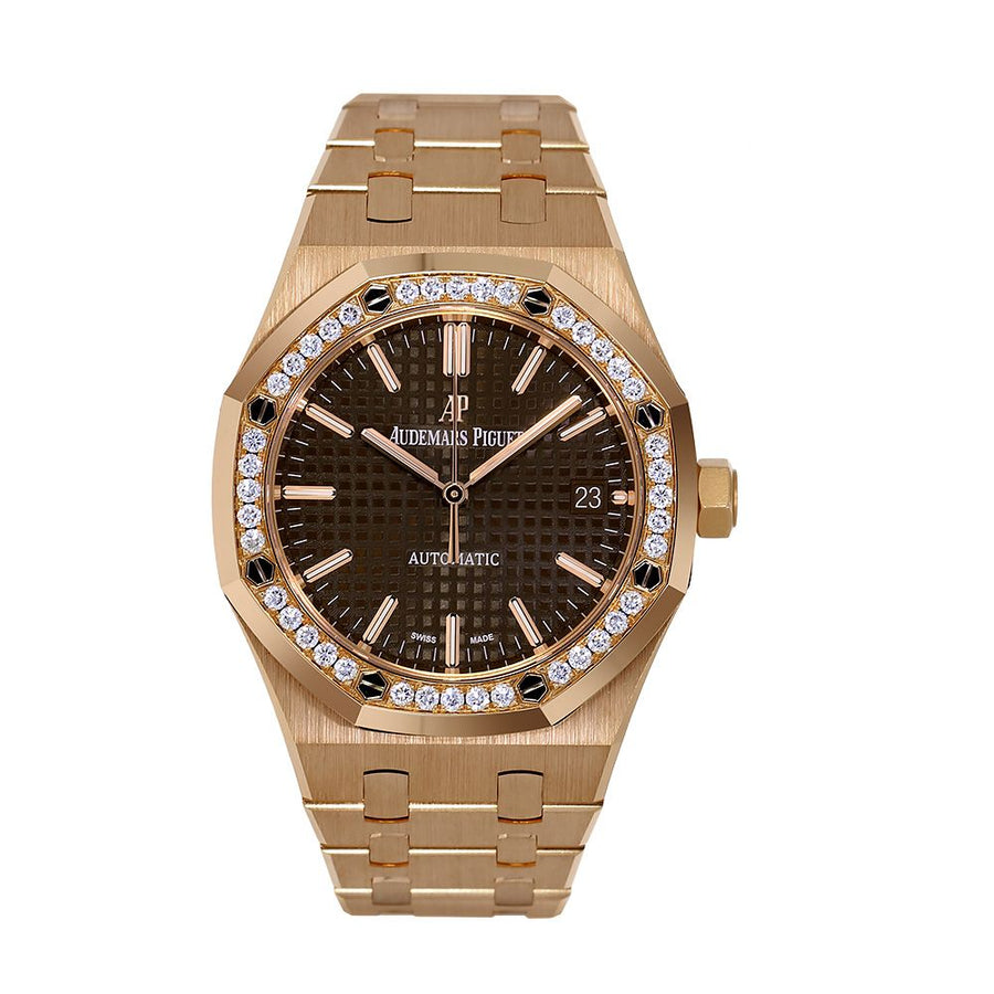 Audemars Piguet Royal Oak, Rose Gold Diamond 37MM Watch 15451OR.ZZ.1256OR.04