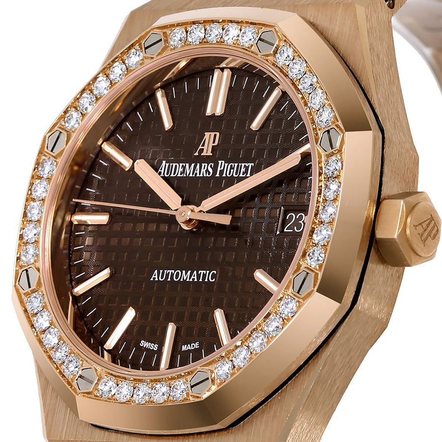 Audemars Piguet Royal Oak, Rose Gold Diamond 37MM Watch 15451OR.ZZ.1256OR.04