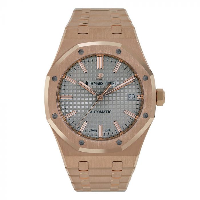 Audemars Piguet Royal Oak, Rose Gold Grey Dial 37MM Watch 15450OR.OO.1256OR.01(PRE-OWNED)