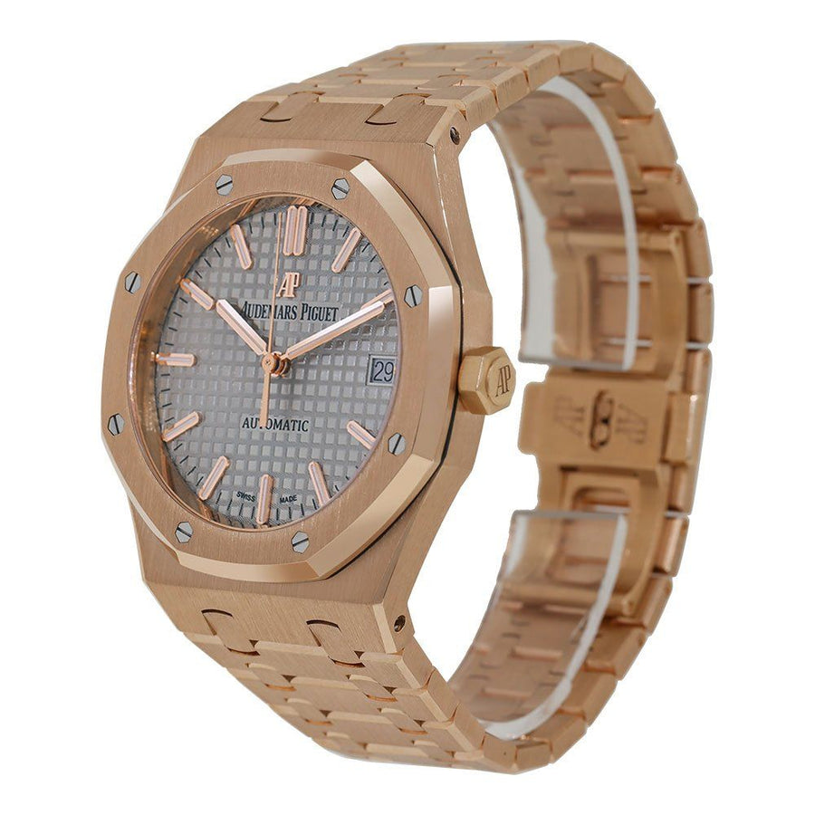 Audemars Piguet Royal Oak, Rose Gold Grey Dial 37MM Watch 15450OR.OO.1256OR.01(PRE-OWNED)