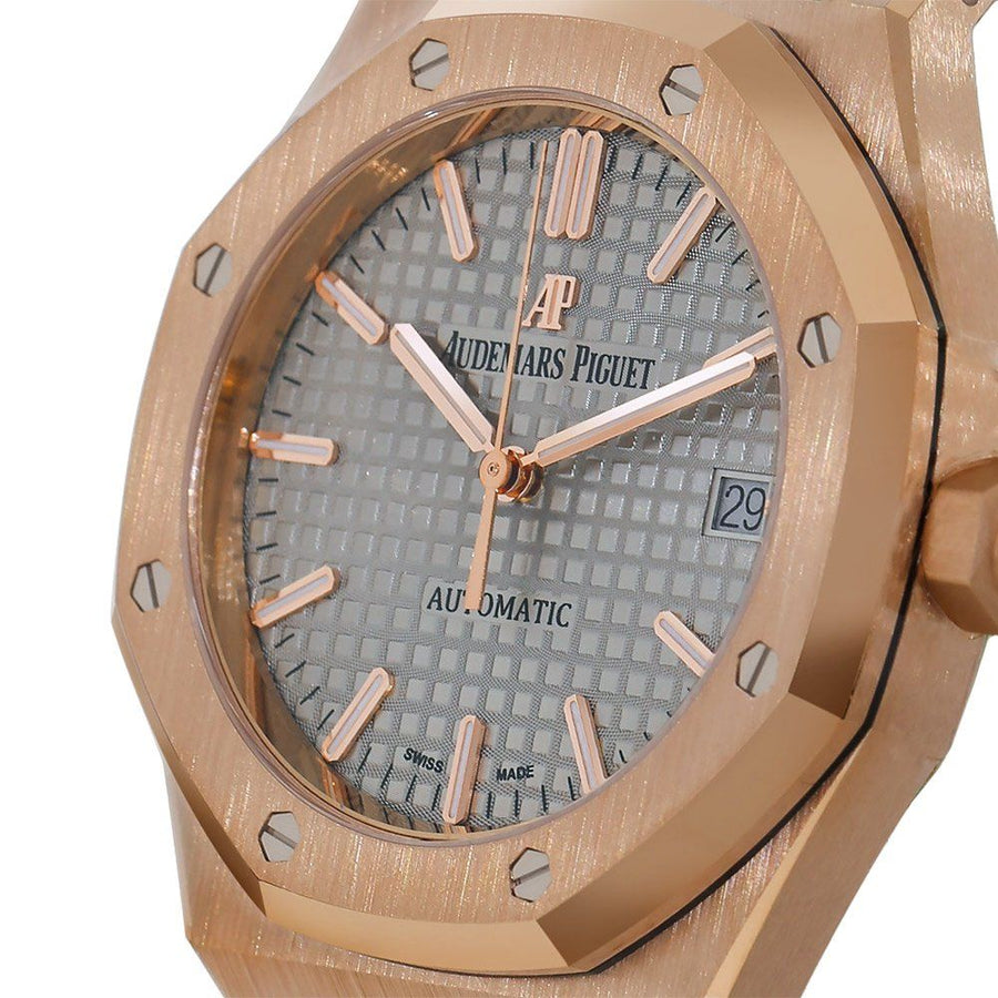 Audemars Piguet Royal Oak, Rose Gold Grey Dial 37MM Watch 15450OR.OO.1256OR.01(PRE-OWNED)