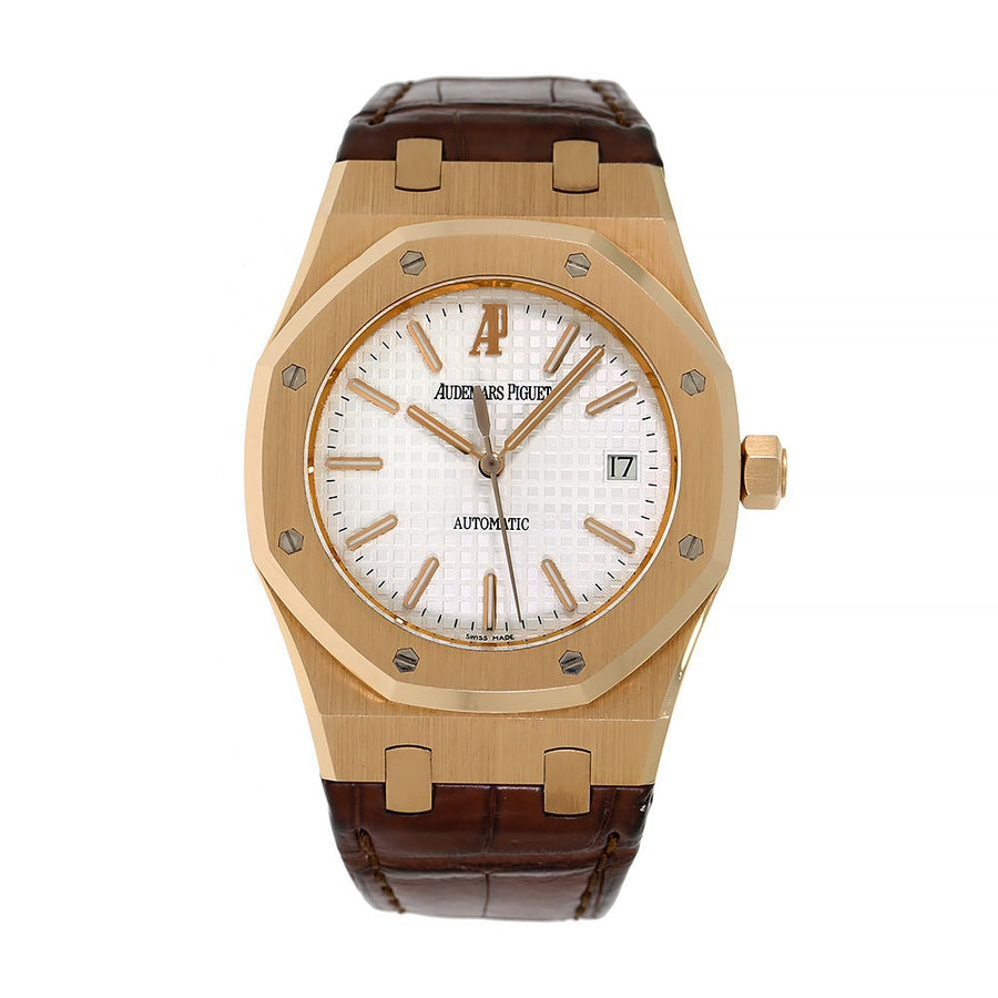 Audemars Piguet Royal Oak,Rose Gold White 39MM Watch 15300OR.OO.D088CR.02(PRE OWNED)