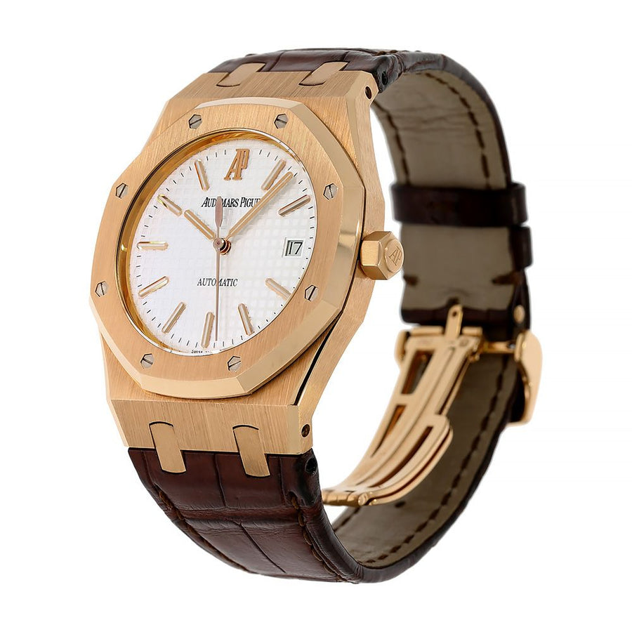 Audemars Piguet Royal Oak, Rose Gold White 39MM Watch 15300OR.OO.D088CR.02(PRE-OWNED)