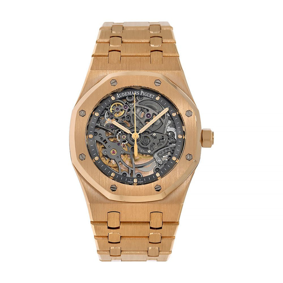 Audemars Piguet Royal Oak, Rose Gold Openworked 39MM Watch 15305OR.OO.D088CR.01