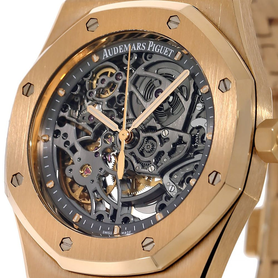 Audemars Piguet Royal Oak, Rose Gold Openworked 39MM Watch 15305OR.OO.D088CR.01