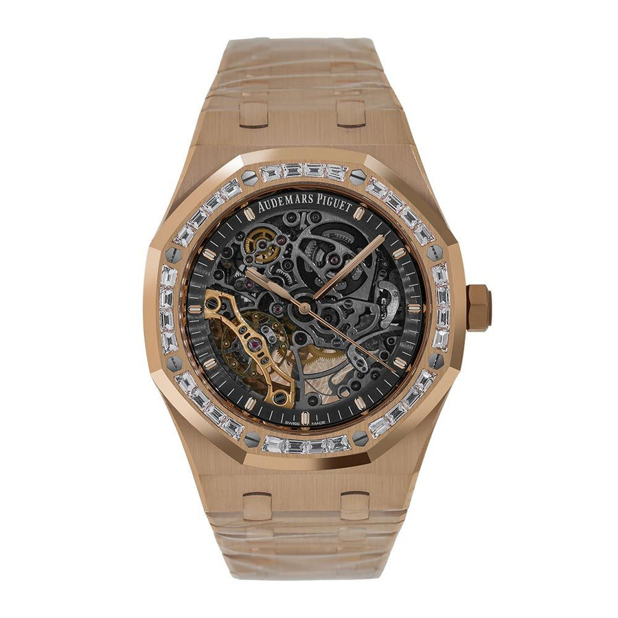 Audemars Piguet Royal Oak, Rose Gold Openworked 41MM Watch 15412OR.ZZ.1220 OR.01