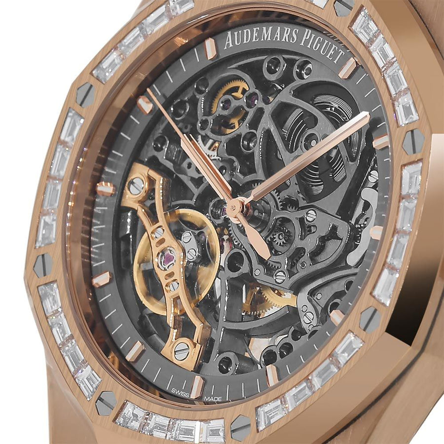 Audemars Piguet Royal Oak, Rose Gold Openworked 41MM Watch 15412OR.ZZ.1220 OR.01