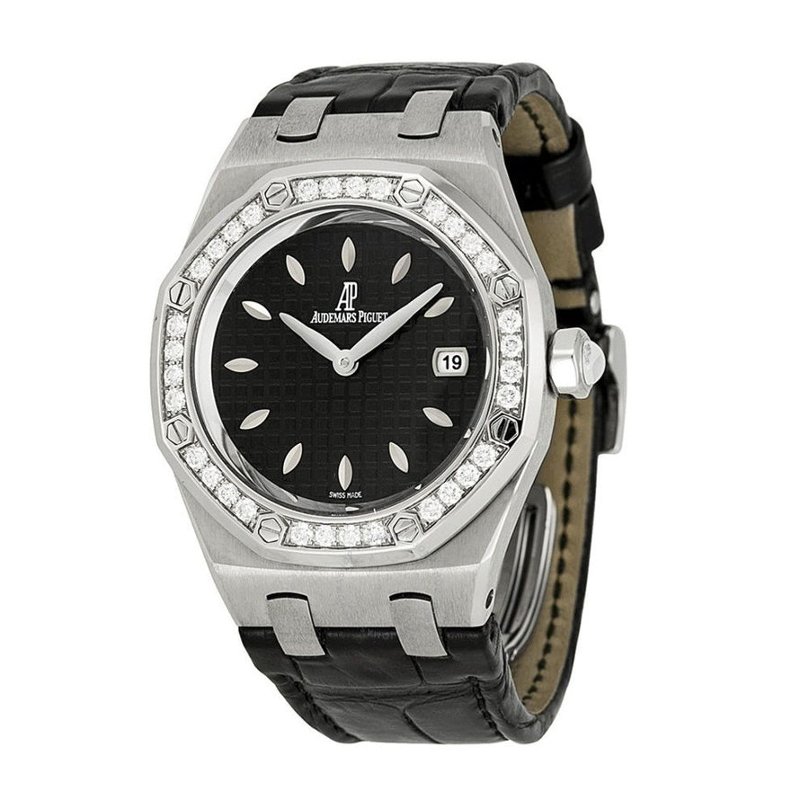 Audemars Piguet Royal Oak, Diamond Black Dial 33MM Watch 67601ST.ZZ.D002CR.01