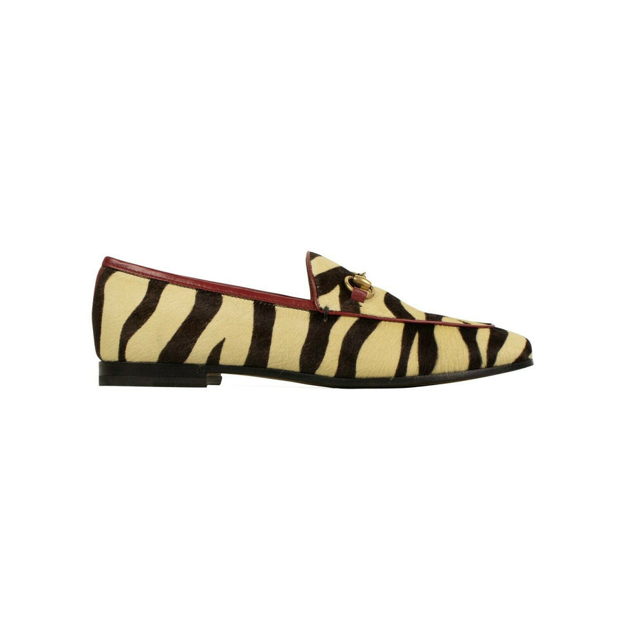 Women's 'New Jordaan' Tiger-Print Loafers - Brown