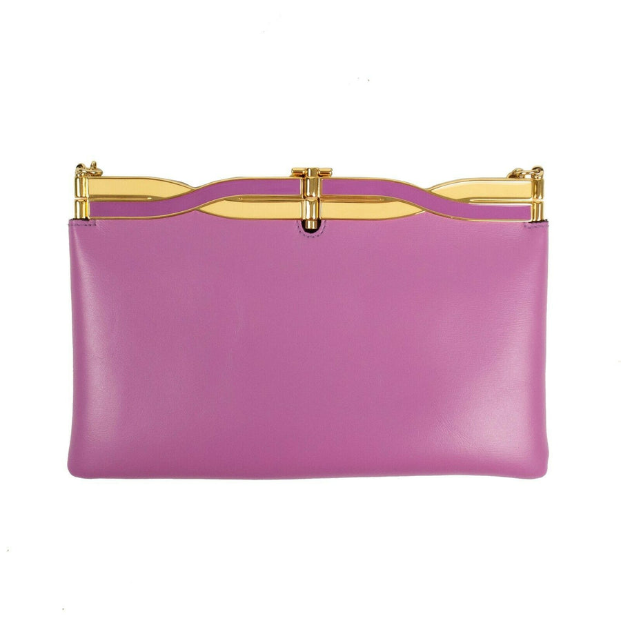 Broadway Leather Cross Body Bag - Purple