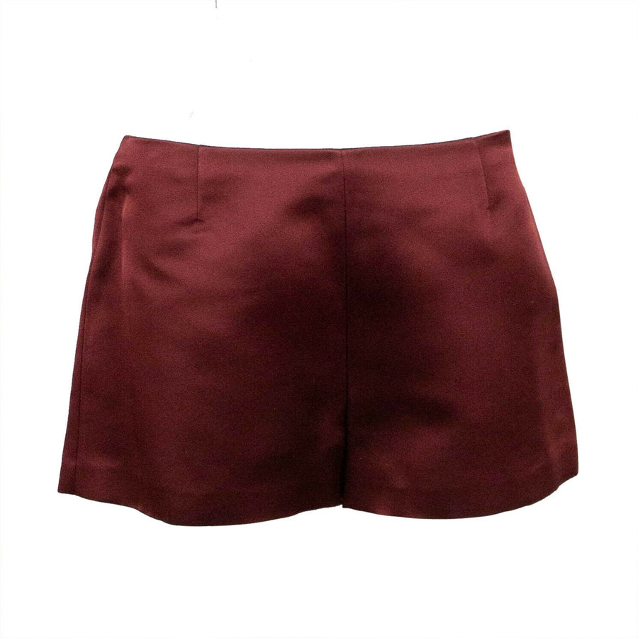 Silk Shorts - Burgundy