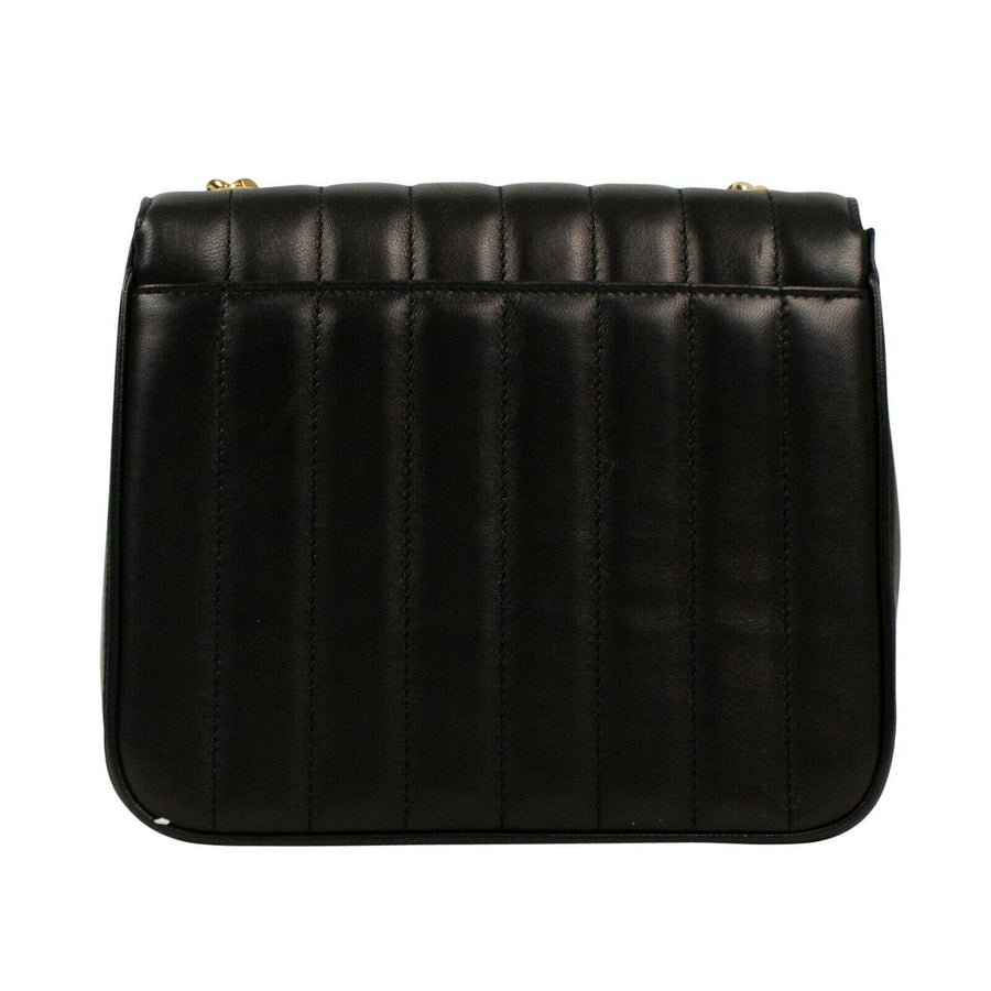 Medium Vicky Quilted Leather YSL Monogram Handbag  - Black