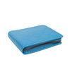 Leather Clover Cardholder Zip Around Wallet - Blue