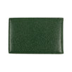 Leather Diagonal Bi-Fold City Wallet - Green