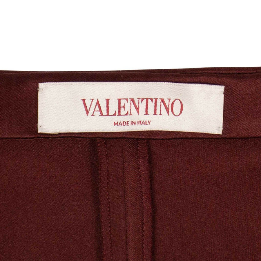 Silk Shorts - Burgundy