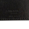 Embroidered Leather Bi-Fold Wallet - Black