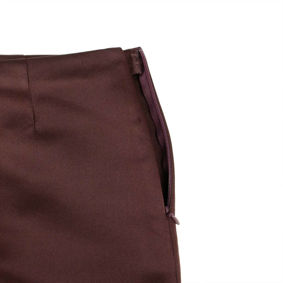 Silk Shorts - Burgundy