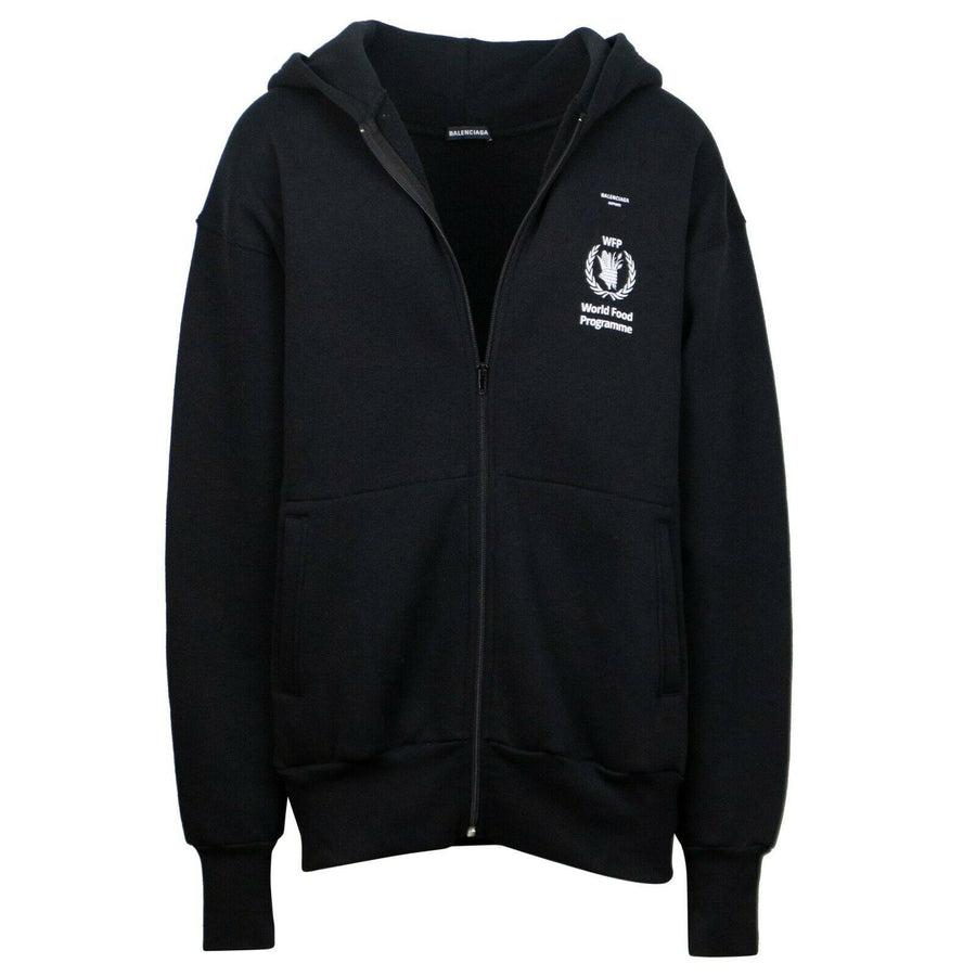 Cotton Blend World Food Programme Zip Up Sweatshirt - Black