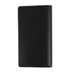 Pocket Epi Leather Agenda Cover Wallet - Black