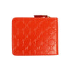 Clover Cardholder Zip Around Wallet - Red Orange