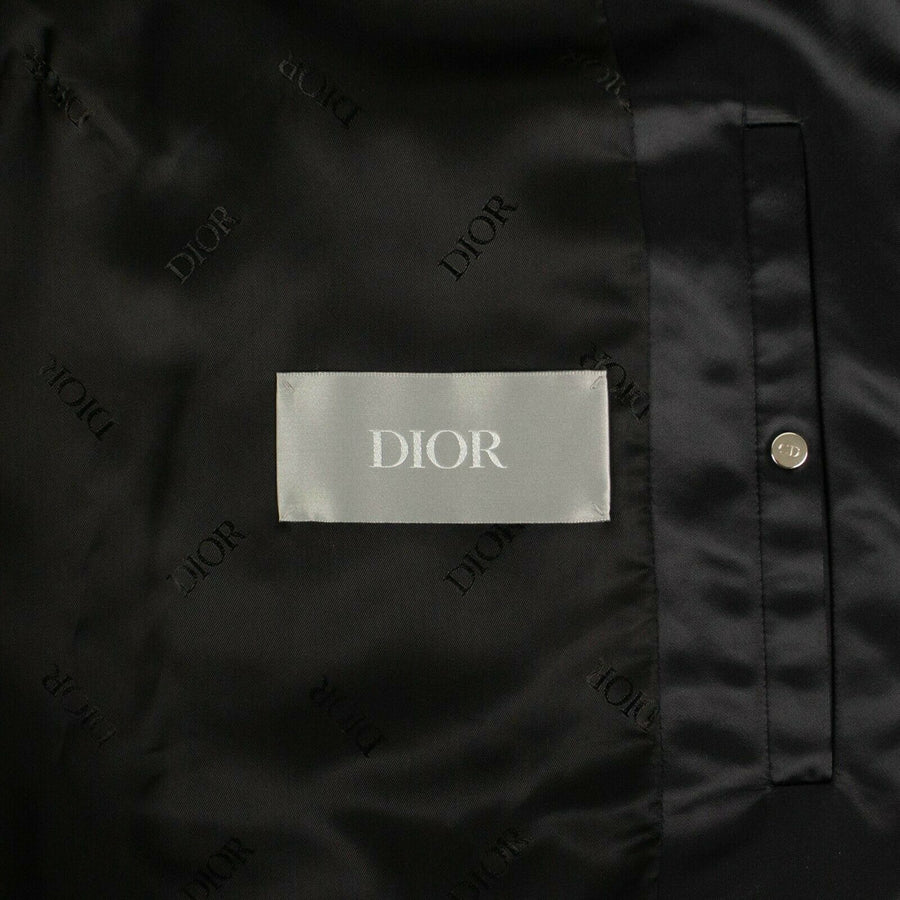 CHRISTIAN DIOR x ALEX FOXTON Dior Logo Bomber Jacket - Black