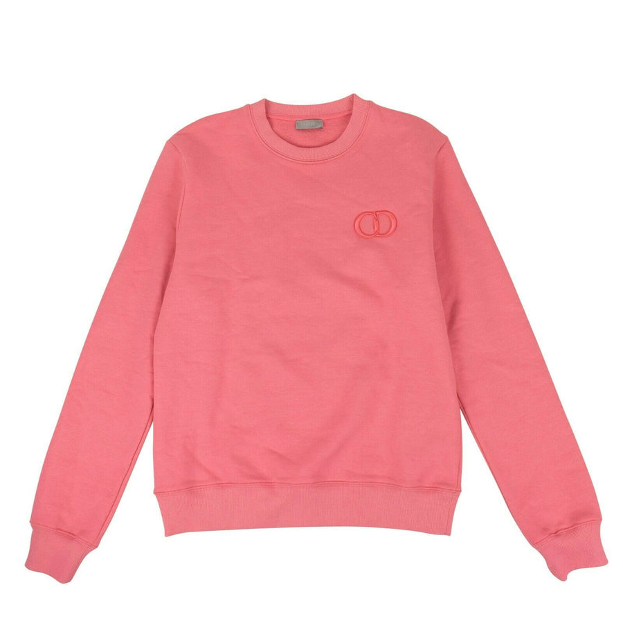 Cotton 'CD Icon' Logo Crew-Neck Sweater - Pink