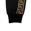 Polyester Blend Logo Design Jersey Sweatpants - Black