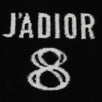 J'ADIOR 8 Cashmere Pull Over Logo Sweater - Black