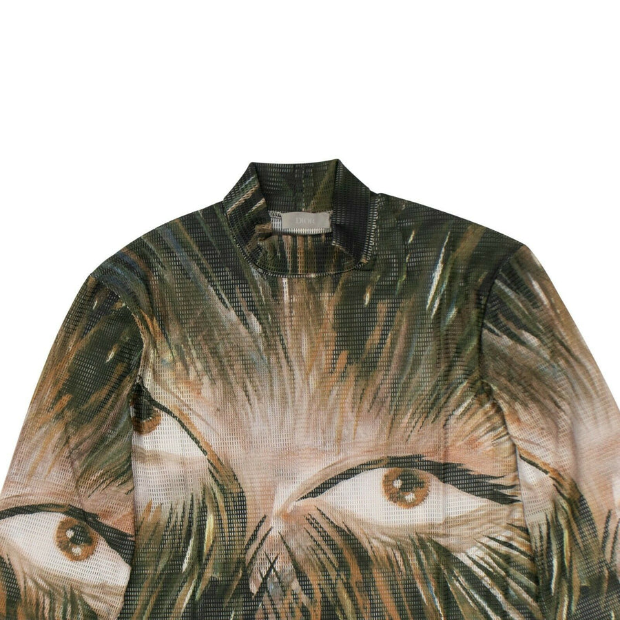 Raymond Pettibon X Dior Homme Mesh Long Sleeve Turtleneck - Multi