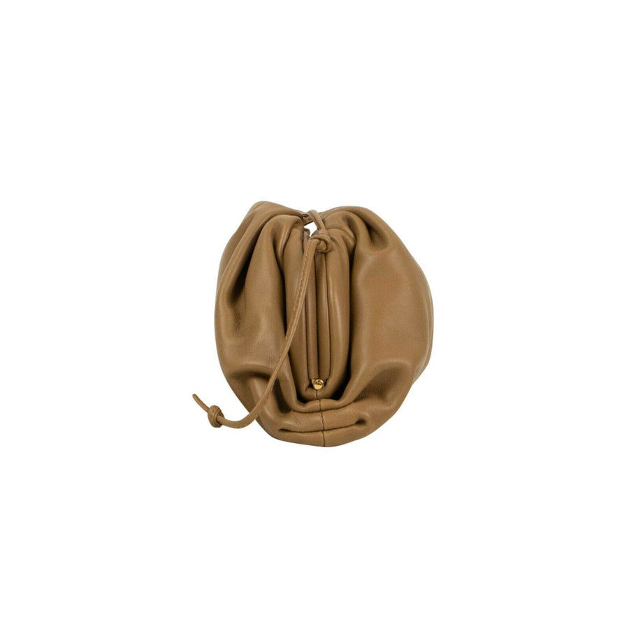 Leather 'The Mini Pouch' Clutch Bag - Camel