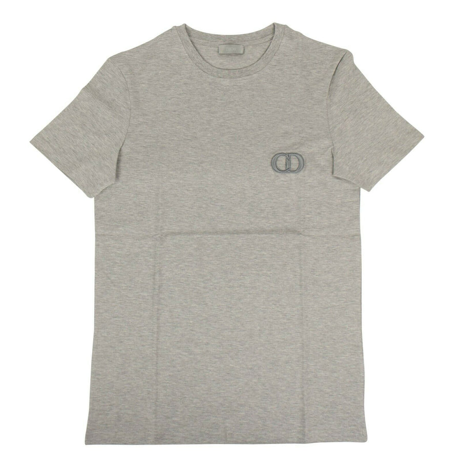 Cotton 'CD Icon' Short Sleeve T-Shirt - Gray