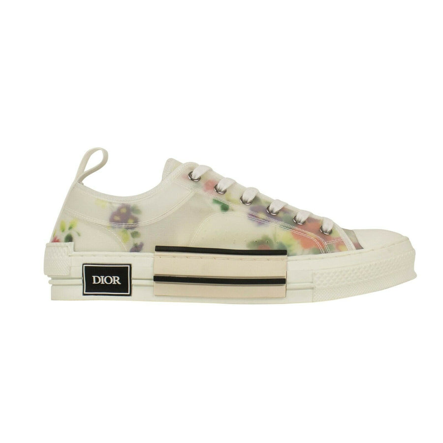 Canvas 'B23' Flowers Low-Top Sneakers - White