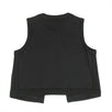 Wool Sleeveless Vest Top - Black