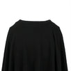 Knit  With Lace Detail Cape Top - Black