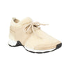 Furry Stretch Fabric And Satin Sneakers - Beige