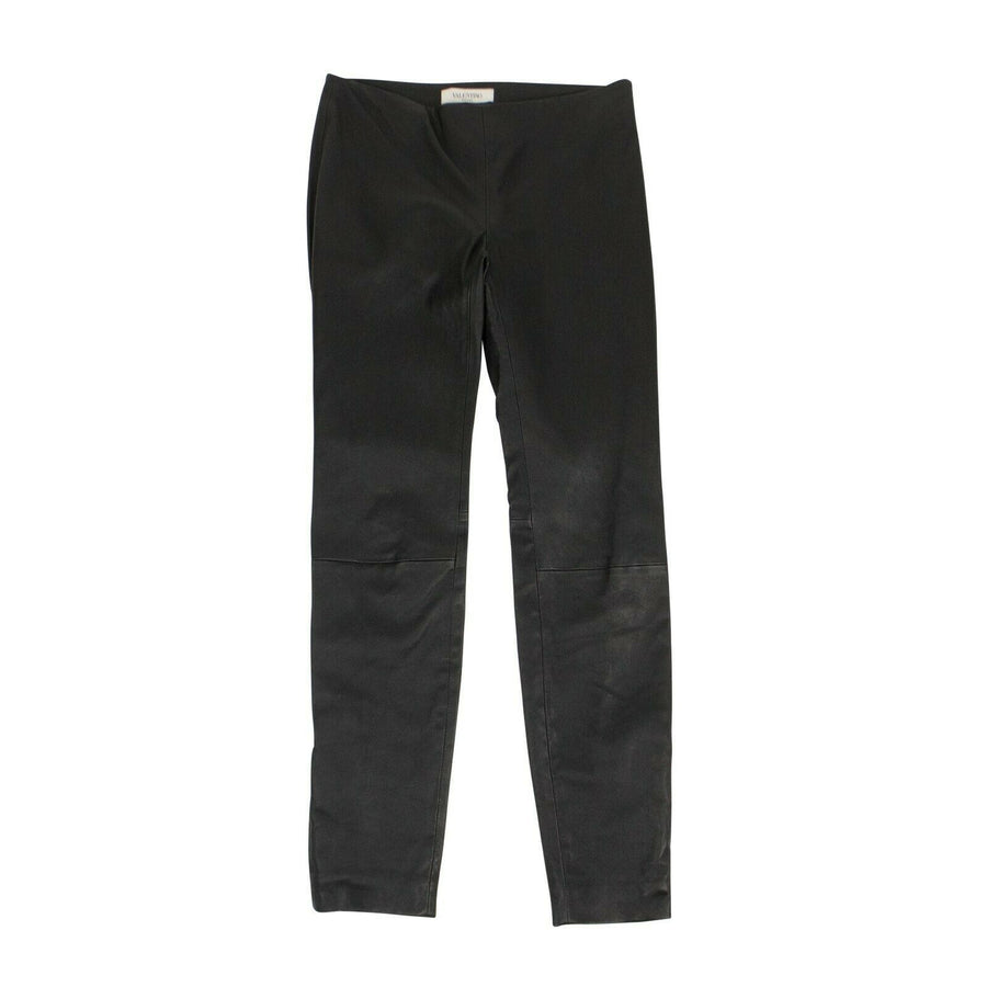 Leather Skinny Pants - Black