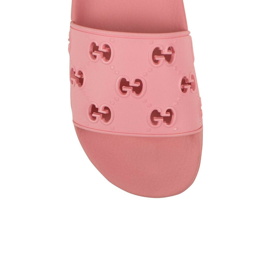 Rubber GG Slides Sandals - Pink