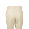 Wool Blend Pleated Pants - Ivory