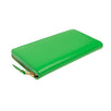 Leather Zip Around Wallet - Green